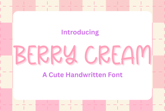 Berry Cream: Elevate Your Designs with Playful Typography