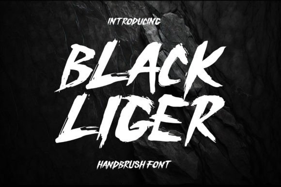 Black Liger: Elevating Design with Artisan Brush Script