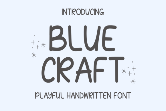 Blue Craft: A Playful Font for Modern Design