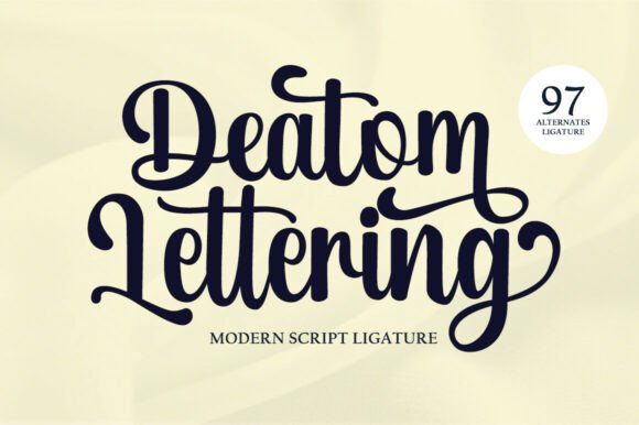 Deatom Lettering: Elevate Your Design with Elegant Handwritten Typography