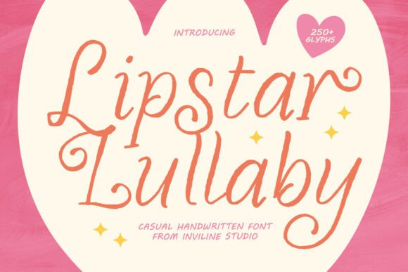 Discover Lipstar Lullaby: A Handcrafted Font for Cozy Design