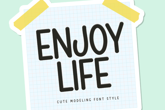 Enjoy Life: A Sweet Handwritten Font for Creative Design
