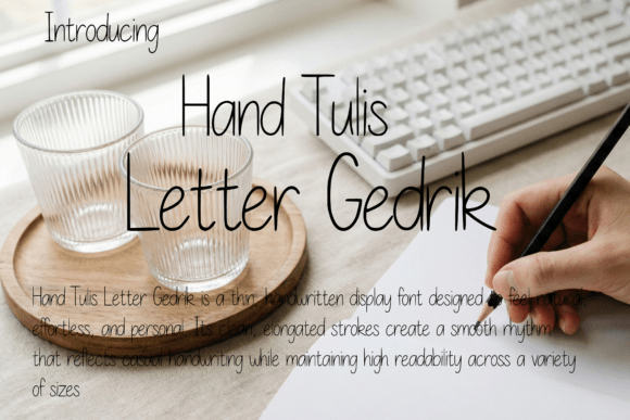 Hand Tulis Letter Gedrik: A Font for Authentic Connection