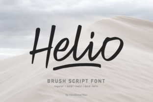 Helio: A Bold Handwritten Font for Creative Impact