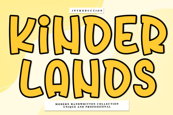 Kinder Lands: A Handwritten Font for Modern Branding