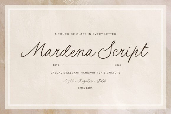 Mardena: The Signature Script for Modern Branding