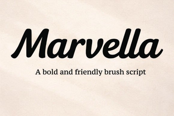 Marvella: The Charismatic Brush Script for Modern Design