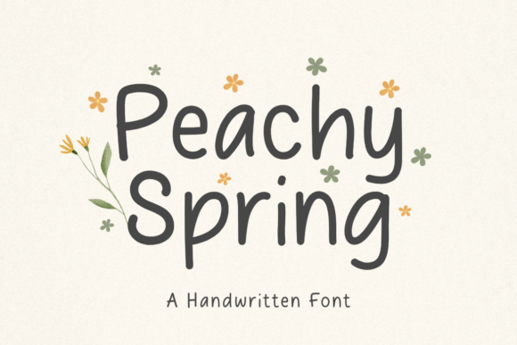 Peachy Spring: A Font to Refresh Your Design Projects