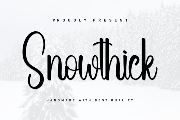 Snowthick: A Handwritten Font for Cozy, Modern Design