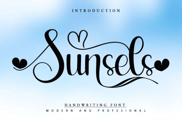 Sunsets: A Handwritten Font for Creative Warmth