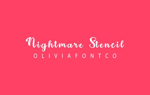 Unleash Creative Power with the Nightmare Stencil Font