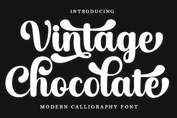 Vintage Chocolate Script: Elevating Modern Design with Classic Elegance