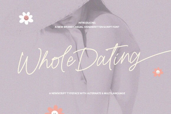 Whole Dating: A Handwritten Font for Authentic Design