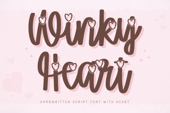 Winky Heart: A Playful Script Font for Sweet Designs