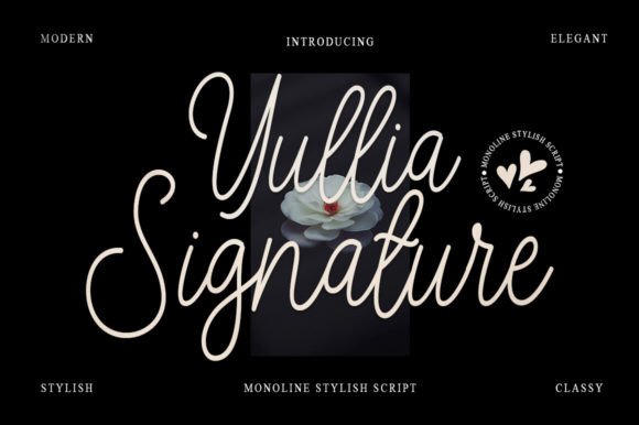 Yullia Signature: Elevating Design with Handwritten Elegance